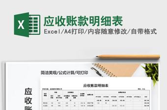 2021年應(yīng)收賬款明細表