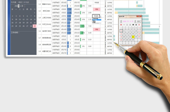 2021年项目工作计划甘特图（自动作图）