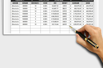 2021年金融机构放贷收益明细统计