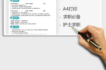 2021年護士求職簡歷