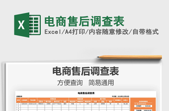 2021年電商售后調(diào)查表
