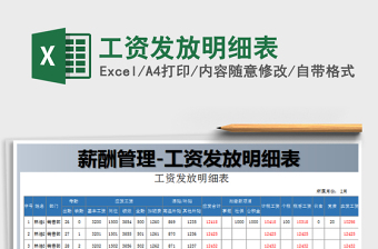 2021年工資發(fā)放明細(xì)表