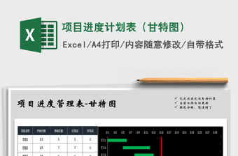 2021表格制作进度计划表免费下载