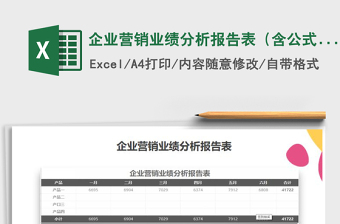 营业业绩分析表