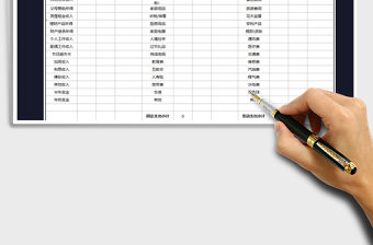 2022年家庭收支預算表