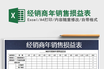 2022年經(jīng)銷商年銷售損益表免費(fèi)下載