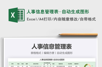 2021年人事信息管理表-自動(dòng)生成圖形