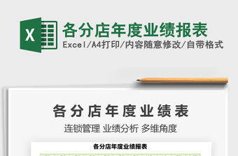 2021年各分店年度業(yè)績(jī)報(bào)表