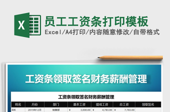 2021年員工工資條打印模板