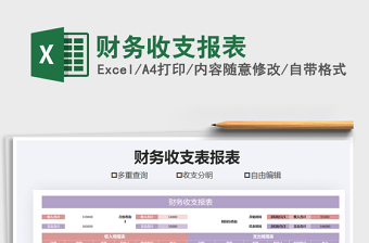 2021年財務(wù)收支報表