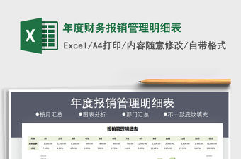 2021年年度財務報銷管理明細表