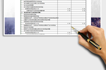2021年現(xiàn)金流量表