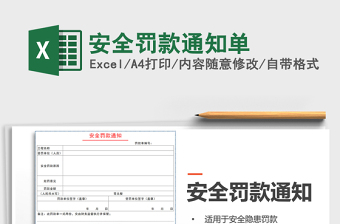 2022违章罚款通知单