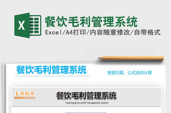 2021年餐飲毛利管理系統