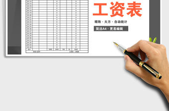 2022年車間工資表（自動統計）免費下載