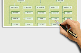 2021年新拟态淡青色组织架构图