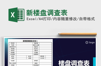 2021年新樓盤調(diào)查表