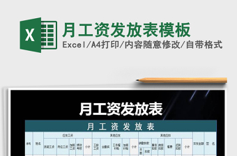 2022年月工資發(fā)放表模板