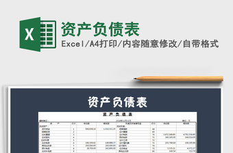 2022年資產(chǎn)負(fù)債表