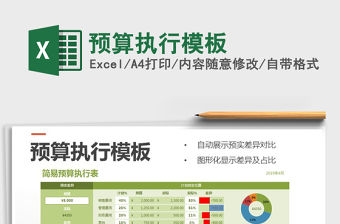 2021年預算執行模板免費下載