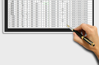 2021年員工工資表