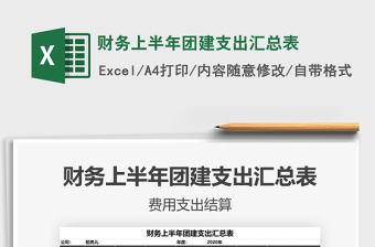 2021年財(cái)務(wù)上半年團(tuán)建支出匯總表