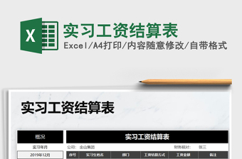 2021年實(shí)習(xí)工資結(jié)算表