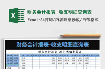 2021年財(cái)務(wù)會(huì)計(jì)報(bào)表-收支明細(xì)查詢表