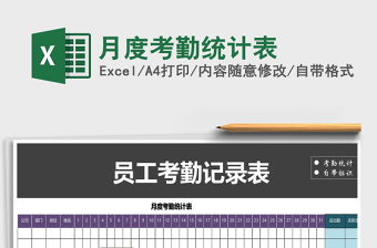 2022年月度考勤統(tǒng)計表免費(fèi)下載