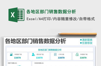 2021年各地區(qū)部門銷售數(shù)據(jù)分析