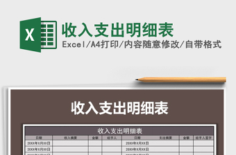 2021年收入支出明細(xì)表