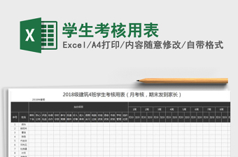 2021年學(xué)生考核用表免費(fèi)下載