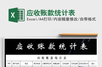 2021年應收賬款統計表