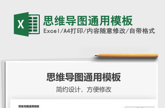 2021年思維導(dǎo)圖通用模板