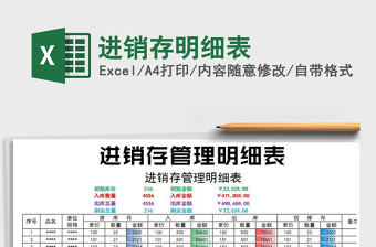 2022年進(jìn)銷存明細(xì)表
