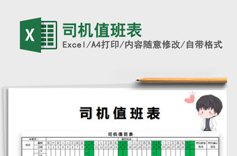 2022年司機值班表