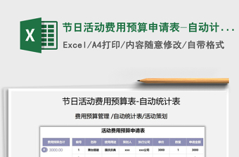 2021年節(jié)日活動(dòng)費(fèi)用預(yù)算申請(qǐng)表-自動(dòng)計(jì)算