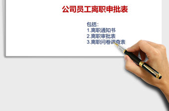 2021年員工離職審批表