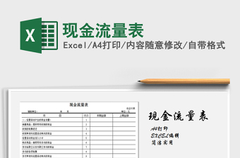 2021年現(xiàn)金流量表