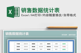 2022年銷售數據統計表免費下載