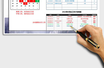 2022年工作計劃表免費下載