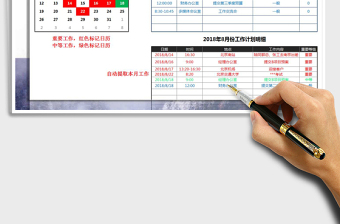 2022年工作計(jì)劃表免費(fèi)下載