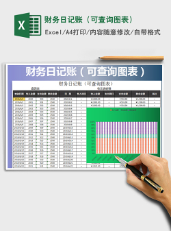 2021年财务日记账（可查询图表）