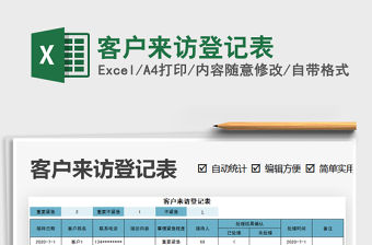 2021年客戶來訪登記表