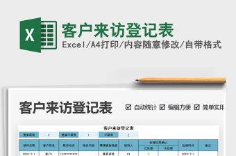 2021年客戶來(lái)訪登記表