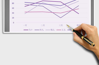 2022年紫羅藍(lán)系列之折線圖免費(fèi)下載