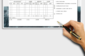 2021年差旅費用報銷單
