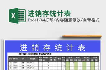 2021年進銷存統(tǒng)計表