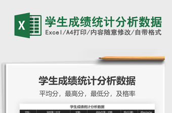 2021年學生成績統計分析數據