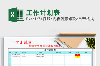 2022年工作計劃表免費下載